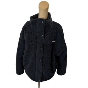 Columbia Black Sherpa Long Sleeve Jacket Size XL